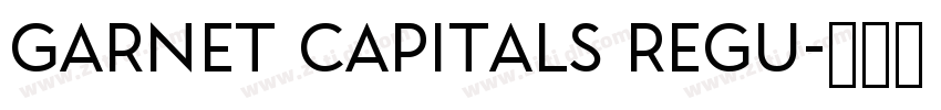 Garnet Capitals Regu字体转换